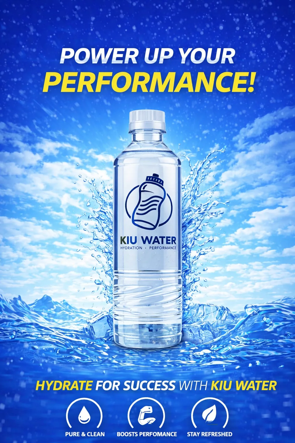 KIU Water 16.9oz Bottle